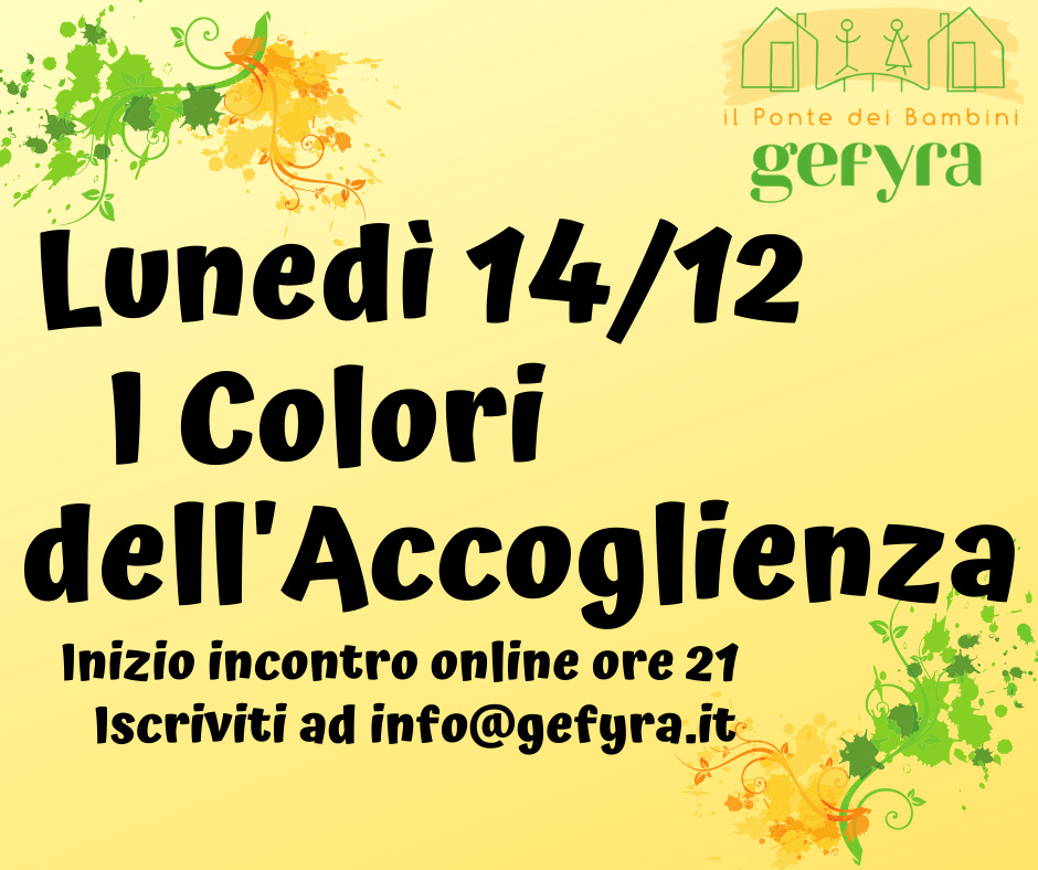 i colori dell'accoglienza un anno con gefyra