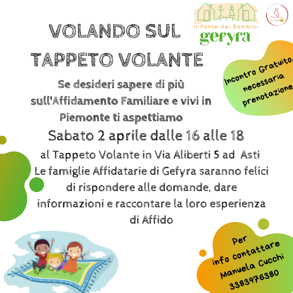 Sul tappeto volante con gefyra piemonte