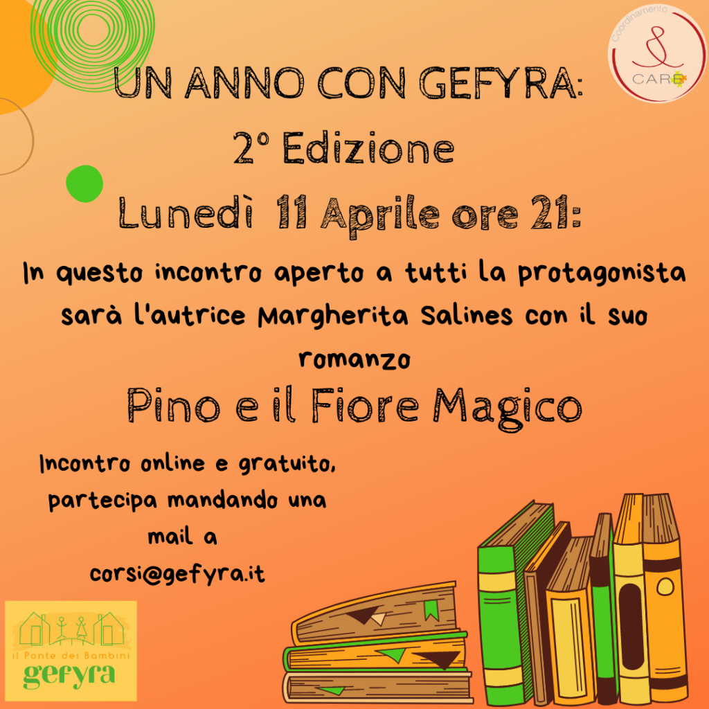 pino e il fiore magico un anno con gefyra